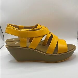 Camper - Damas Platform Strappy Sandals - Yellow - 38